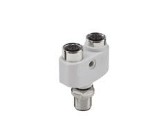 NC-TS-124F-125M0, Y-Splitter, 2 x M12 - 1 x M12