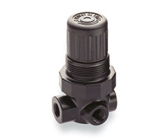 R07-100-RGKA, R07 Series general purpose pressure regulator, 1/8 PTF, 0.3-7 bar, with gauge