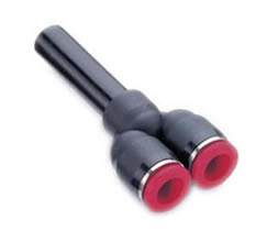 C00840806, Pneufit C Push-in fitting, Stem Y, Unequal, 8mm, 6mm