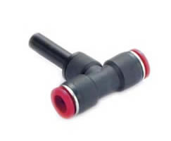 C00630604, Pneufit C Push-in fitting, Stem tee, Unequal, 6mm, 4mm
