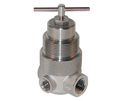 R05-232-RNLA, R05 Series stainless steel general purpose pressure regulator, 1/4 NPT, 0.3-8.5 bar, without gauge