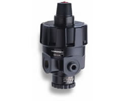 R24-200-RNSG, R24 Series high flow manual regulator, G1/4, 0.7-17 bar, without gauge