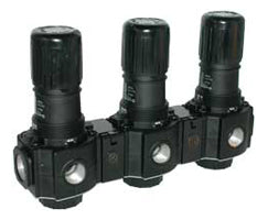 R74M-6GK-RMN, Excelon general purpose manifold pressure regulator, G3/4, 0.3-10 bar, without gauge