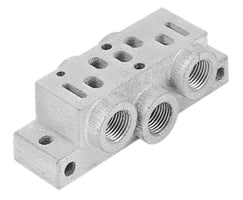 V70501-BAB, Single Station Sub-base Side pilot ports