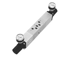 V70527-KA4, Double pressure regulator plate, ports 2 + 4 regulated