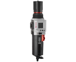 B84G-3GK-QP1-RME, Excelon Plus filter/regulator, G3/8, 5 µm, 0.3-10 bar, manual drain, integrated electronic pressure sensor