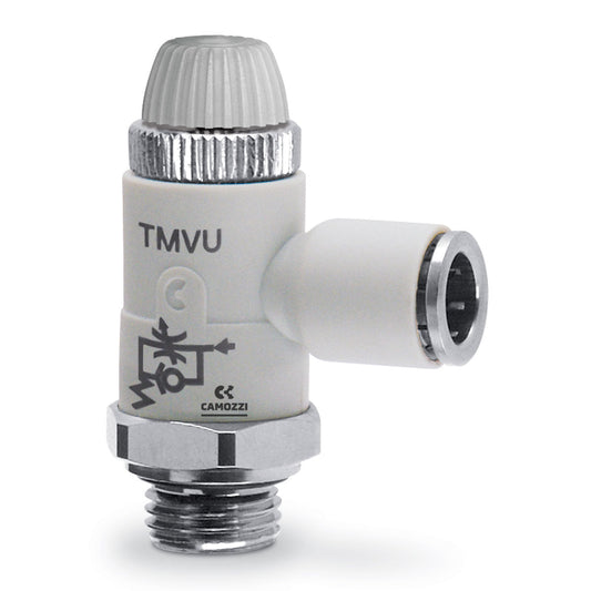 Camozzi TMVU 972-1/8-4 - Plastic flow control valve-manual-valve unidirect-1/8-4mm