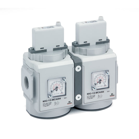 Camozzi MX2-1/2-MCV210 - Elec man prop reg-0-10v-0.5-10 bar-n/relieving