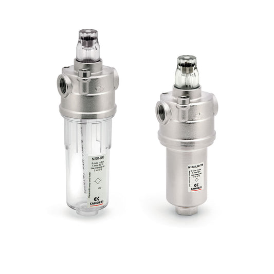 Camozzi N104-L00-TM - Lubricator-small brass bowl-1/4-atomised oil