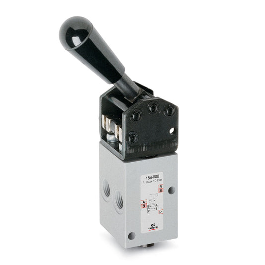 Camozzi 154-900 - Manually operated valve-5/2-1/4- lever