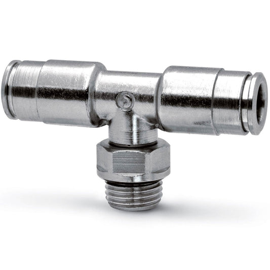 Camozzi 8432 4-1/8 - Dual seal push in fitting-swl branch tee-4mm tube-1/8 thread