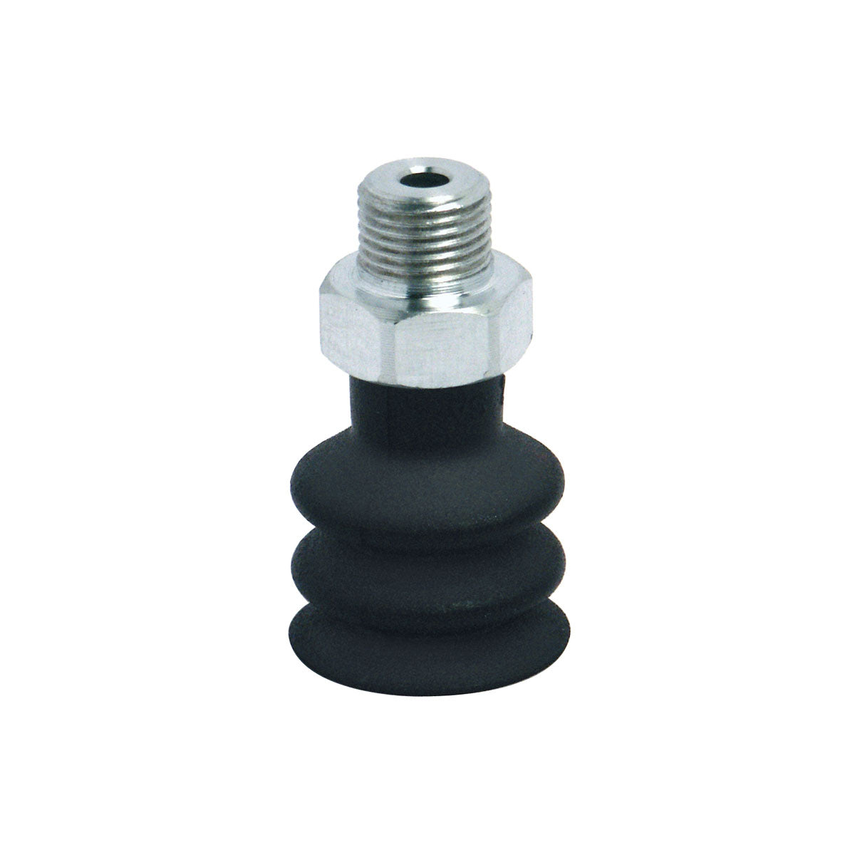 Camozzi VTCN-180S-1/8M - Bellows suction pad-round-2.5 folds-18.0mm-silicone-1/8 male