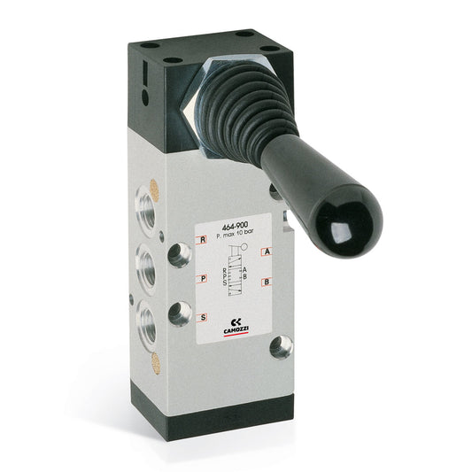 Camozzi 464-900 - Manually operated valve-5/3 CC- 1/4- lever-lever