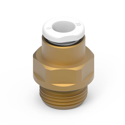 Camozzi B6512 4-1/8 - GripFit Push in fitting-male stud-4mm tube-1/8 thread