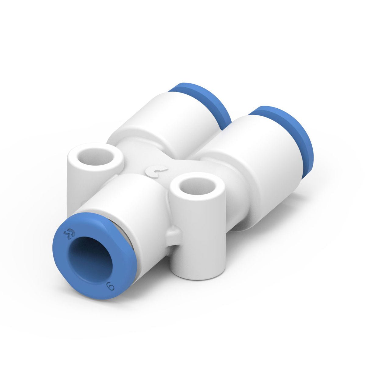 Camozzi W7560 4-OX1 - GripFit Push in fitting-equal tube Y-4mm tube