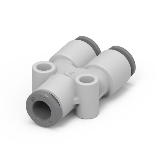 Camozzi G7560 6 - GripFit Push in fitting-equal tube Y-6mm tube