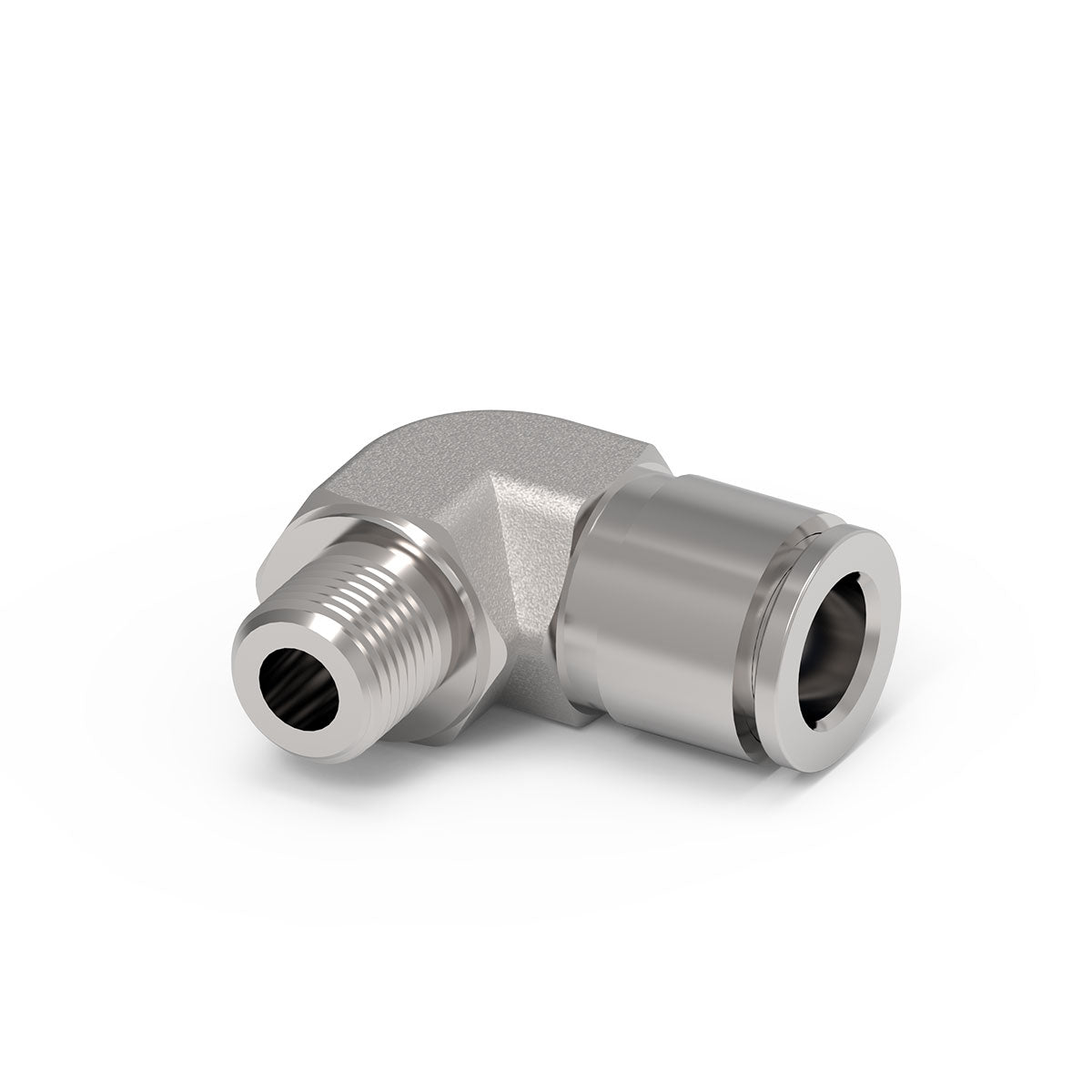 Camozzi X6500 10-3/8 - Push in fitting-fixed male elbow-10mm tube-3/8 thread-st/st