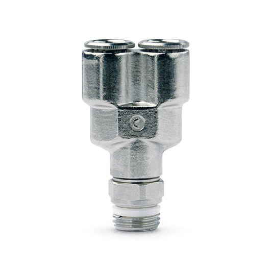 Camozzi 6451 6-M5 - Push in fitting-fixed Y connector-6mm tube- M5 thread