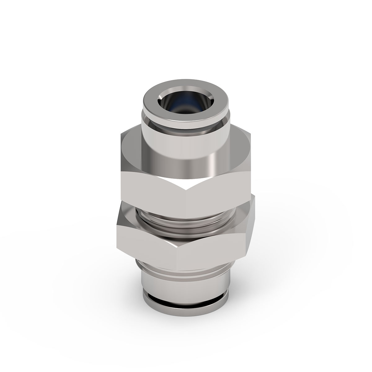 Camozzi X6590 6 - Push in fitting-bulkhead connector-6mm tube-st/st