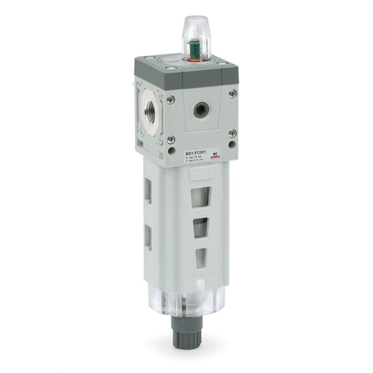 Camozzi MD1-FC001-1/4 - Filter-0.01 micron-semi auto-with visual indicator-1/4