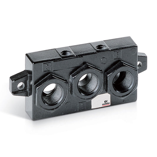 Camozzi 903-H3 - ISO 3-end block for manifold sub base