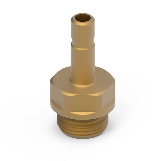 Camozzi B6812 8-1/8 - GripFit Push in fitting-stem adaptor-8mm tube-1/8 thread