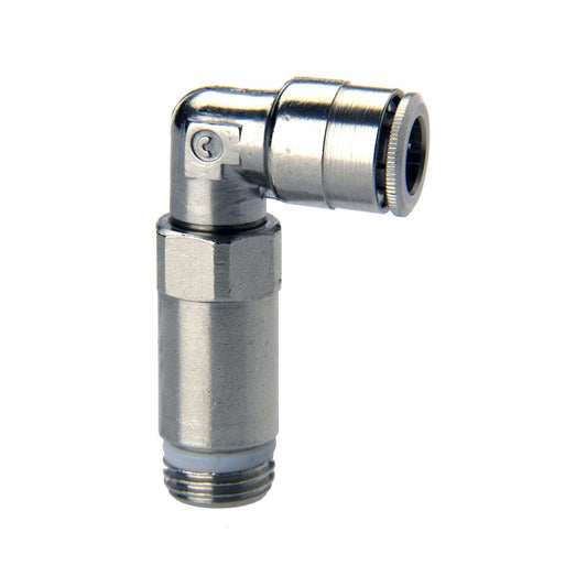 Camozzi 6525 6-1/8 - Push in fitting-extended swivel elbow-6mm tube-1/8 thread