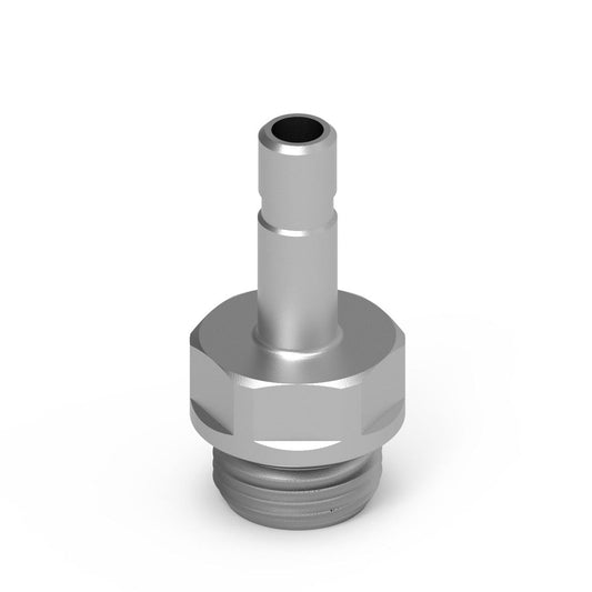 Camozzi G6812 8-1/4 - GripFit Push in fitting-stem adaptor-8mm tube-1/4 thread