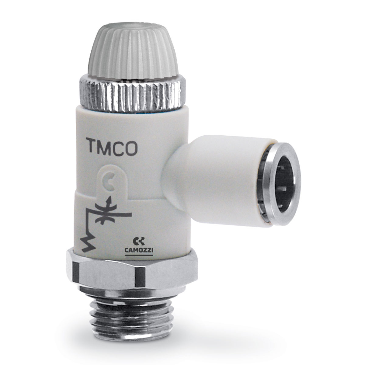 Camozzi TMCO 976-3/8-8 - Plastic flow control valve-manual-bidirect-3/8-8mm