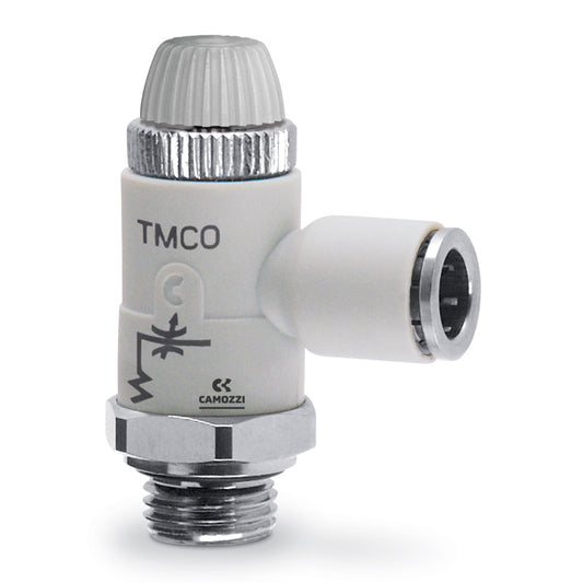 Camozzi TMCO 976-1/4-8 - Plastic flow control valve-manual-bidirect-1/4-8mm