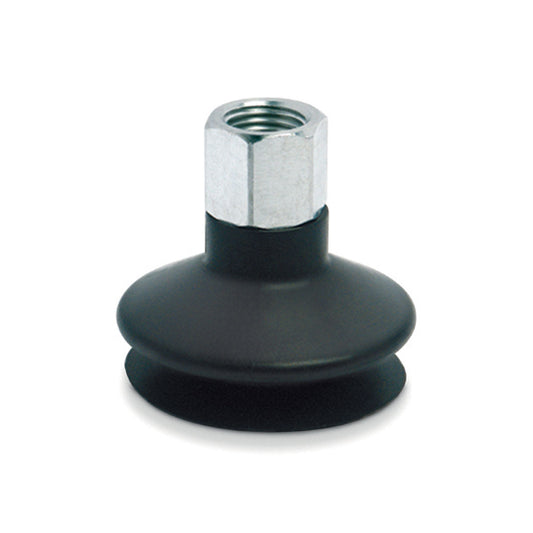 Camozzi VTCL-160S-1/8F - Bellow suction pad-1.5 folds-round-16mm-sili-1/8 thread-male