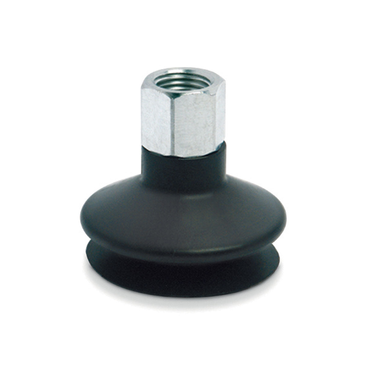Camozzi VTCL-250N-1/8F - Bellows suction pad-round-1.5 folds-25.0mm-NBR-1/8 female