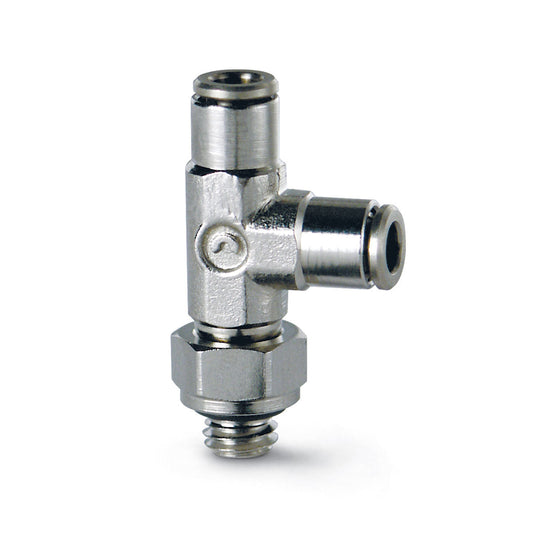 Camozzi 6442 3-M5 - Push in fitting-swivel run tee-3mm tube-M5 thread