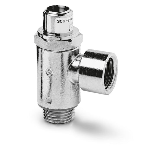 Camozzi SCO 610-1/2 - Flow control valve-screwdriver-bidirect-1/2