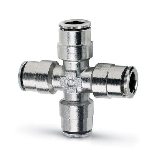 Camozzi 6600 8 - Push in fitting-equal tube cross connector-8mm tube
