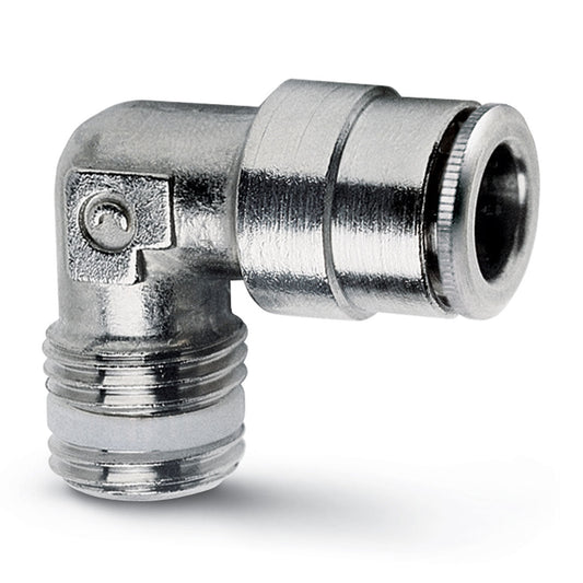 Camozzi S6500 8-3/8 - Push in fitting-fixed male elbow-8mm tube-3/8 thread