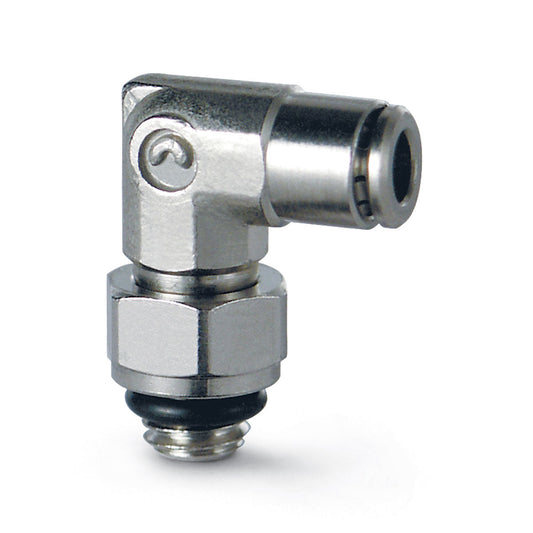 Camozzi 6522 3-M3 - Micro push in-swivel elbow-3mm tube-M3 thread