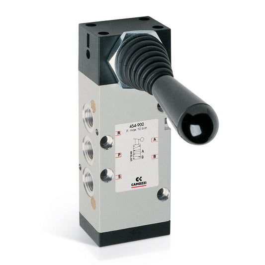 Camozzi 454-905 - Manually operated valve-5/2- 1/4- lever-spring