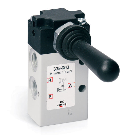 Camozzi 338-900 - Manually operated valve-3/2 NC- 1/8- lever-lever