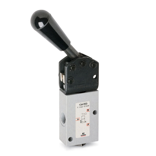 Camozzi 138-900 - Manually operated valve-3/2 NC-1/8-lever