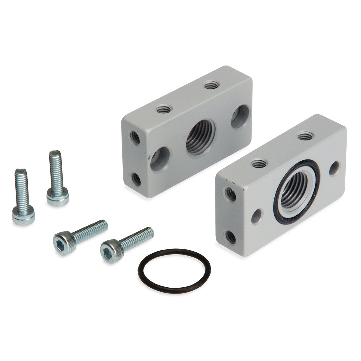 Camozzi MC104-FL - Terminal flanges (pair)-series MC (kit A)-1/4
