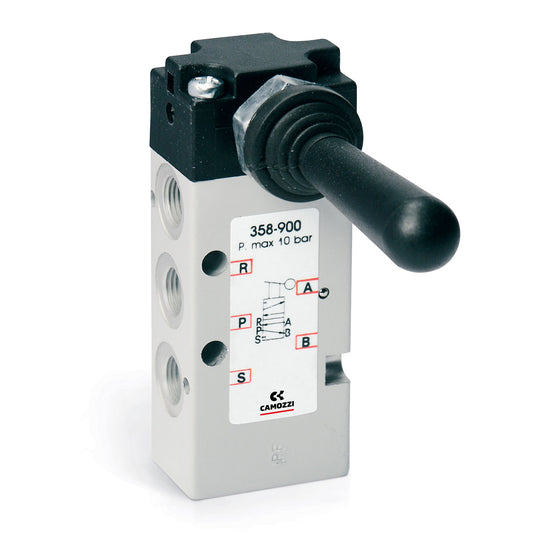 Camozzi 358-900 - Manually operated valve-5/2-1/8- lever-lever