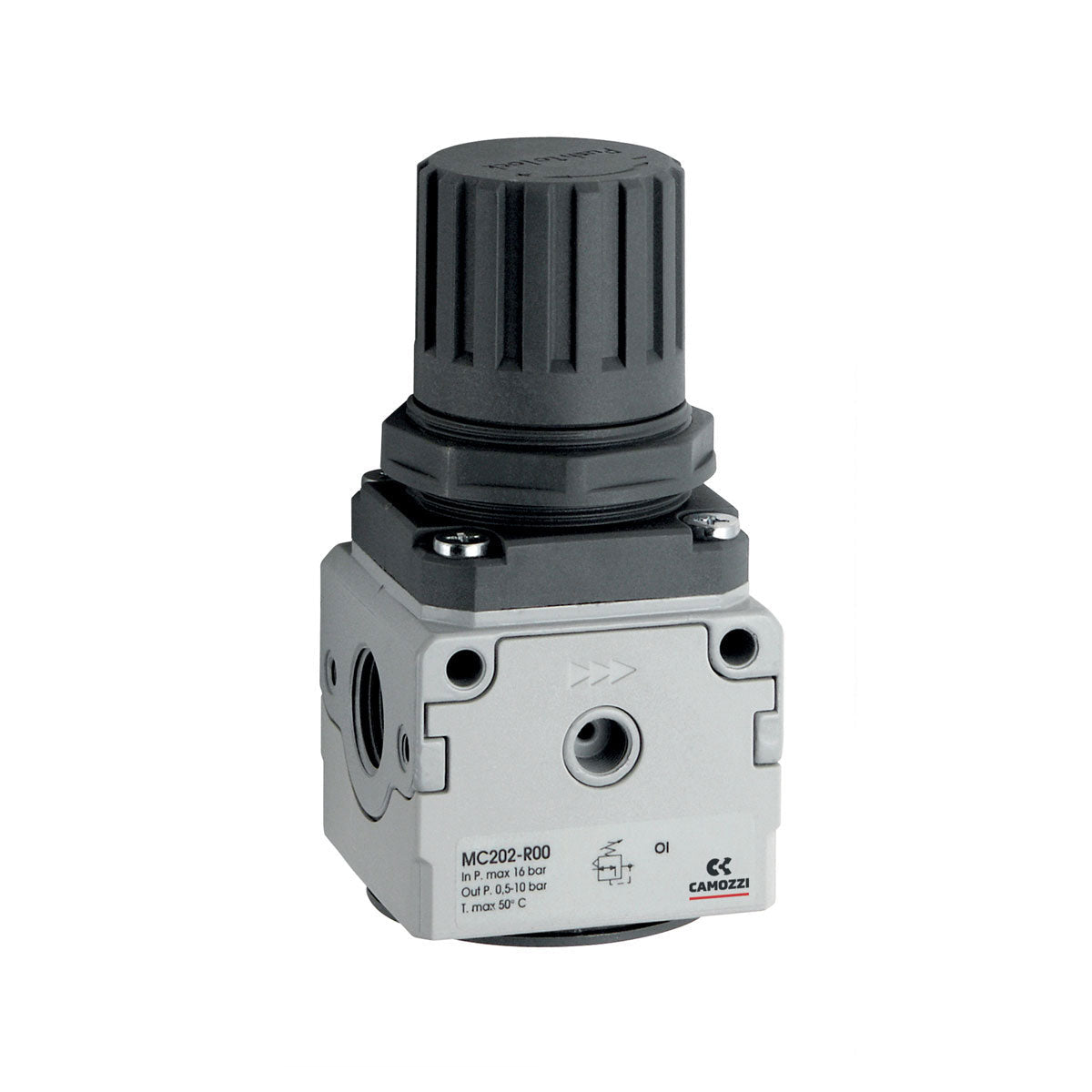 Camozzi MC104-R00 - Pressure regulator-1/4-0.5 to 10 bar-self relieving