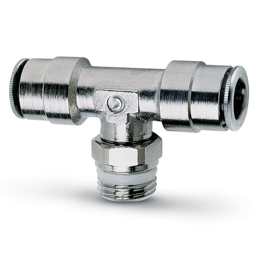 Camozzi S6430 12-1/2 - Push in fitting-swivel branch tee-12mm tube-1/2 thread