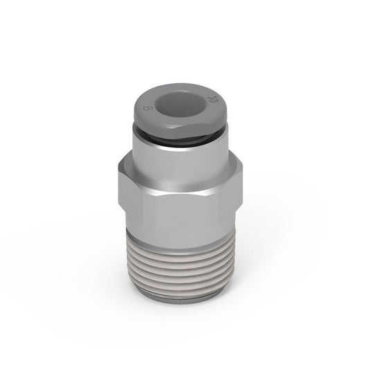 Camozzi G6510 4-1/8 - GripFit Push in fitting-male stud-4mm tube-1/8 thread