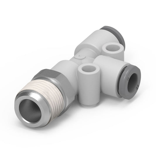 Camozzi G7440 12-1/4 - GripFit Push in fitting-swivel run tee-12mm tube-1/4 thread