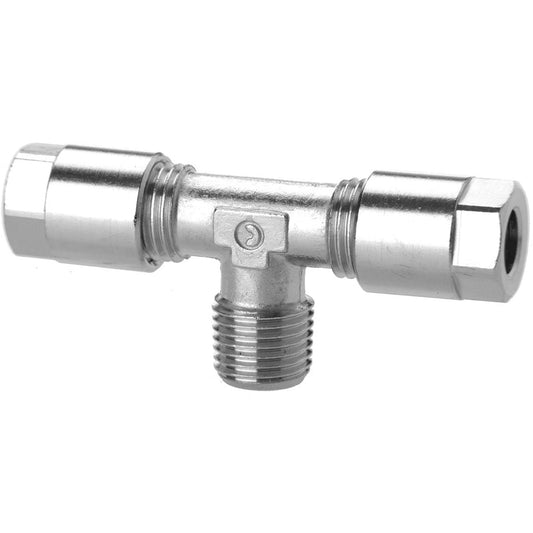 Camozzi 1000 6-1/8 - Compression fitting-fixed branch tee-6mm tube-1/8 thread