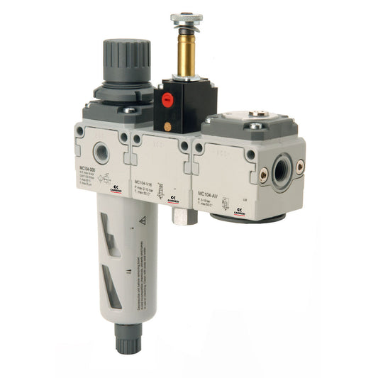 Camozzi MC202-PN-25 - Filter-Reg-3/2 electro-soft start-1/2-25 micron-no coil