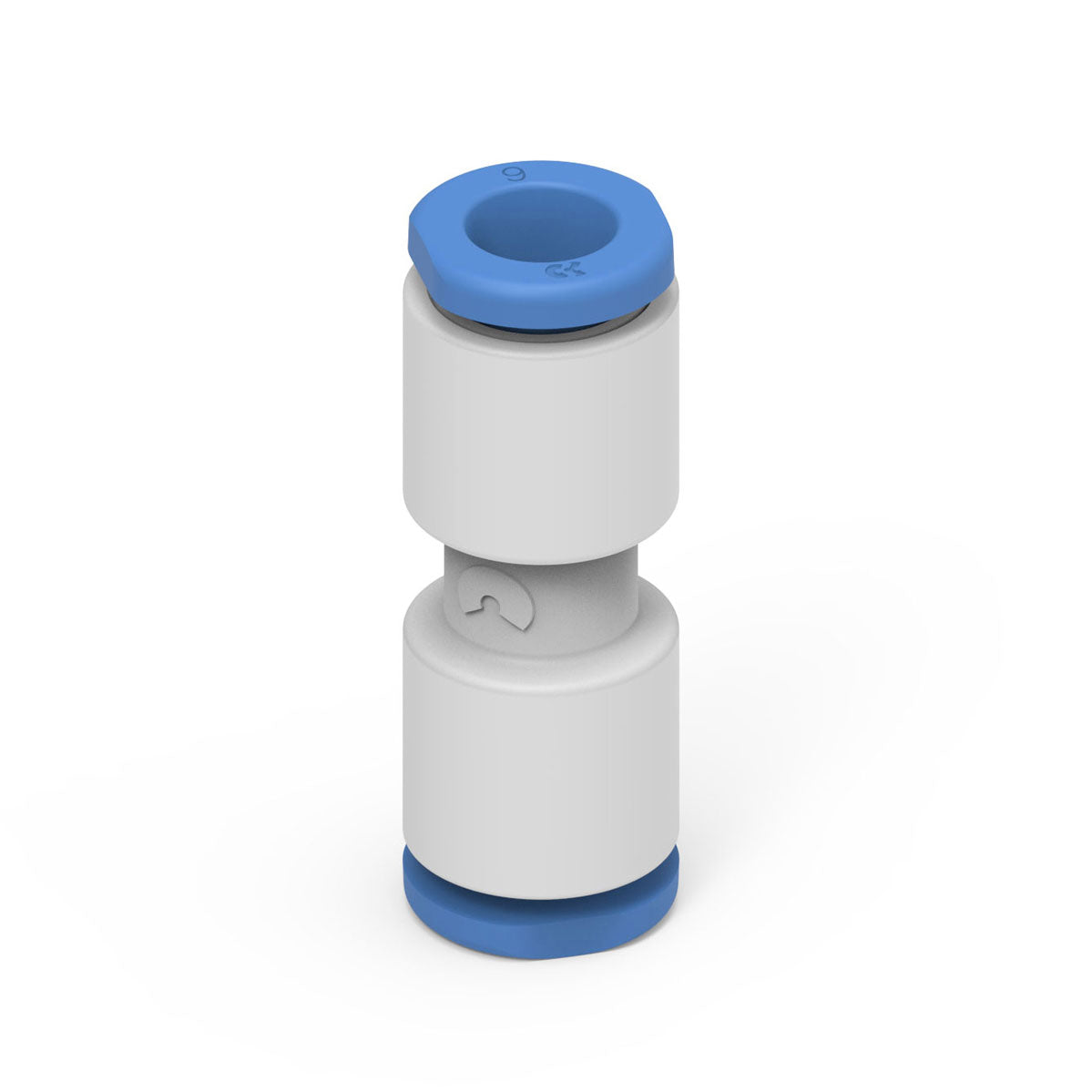Camozzi W7580 8-OX1 - GripFit Push in fitting-tube to tube connector-8mm tube