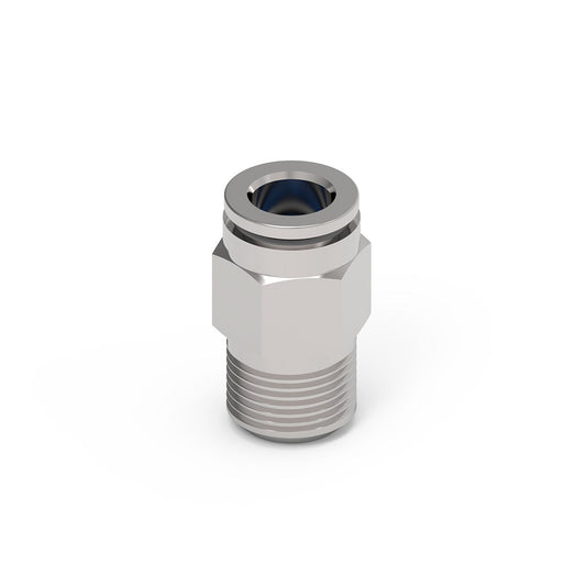 Camozzi X6510 10-1/4 - Push in fitting-male stud-10mm tube-1/4 thread-st/st
